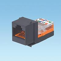 Panduit NK5E88MBLY ໂມດູນລ໌ NK Cat 5e leadframe jack module - ສີດຳ