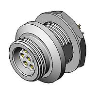 Switchcraft TS2P5M20 ການເຊື່ອມຕໍ່ປ່ອງຕິດຕູ້, 5 P ຜູ້ຊາຍ, ຕິດຕູ້ດ້ານໜ້າ