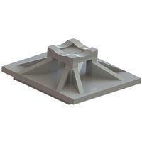 Essentra Components MFTH-2-01A1-M ຂາຍຢືບສາຍສະໜອງ Cbl Tie Hldr,Adh Mnt,Nat,.50 in Sq