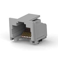AMP Connectors - TE Connectivity 5406721-1 Modular 8/8 R/A RJ45 SMT ສີເຫຼືອງ
