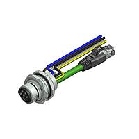 Amphenol CONEC 57-02388 ເຄື່ອງສາຍ Ethernet / ເຄື່ອງສາຍເຄືອກຂ່າຍ ENP-17-1-FSH2PST4PEDBU4-45S-RS8.33-1/1/G6/150/034