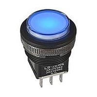 NKK Switches LB16SKW01-A ປຸ່ມກົດສະຫນອງ SPDT ON-ON ສີດຳ ຮູບສີ່ແກ້ວ ຝາສີດຳ