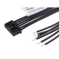Molex 224090-1064 ເສັ້ນສາຍພິເສດ KK Plus 250-to-Pigtail 2.50mm P SR 600mm Lgth 6 Ckts Blk