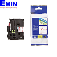 BROTHER TZe-262 36mm TZe-Tape ສີແດງເທິງສີຂາວ