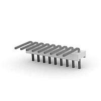 AMP Connectors - TE Connectivity 640453-9 ຫົວກົງແບບແກ້ວບໍ່ມີປົກຄຸມ FLAT HEADER 9P ມຸມຂວາ Post tin