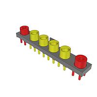 Samtec GRF1-J-P-04-E-ST-TH1-E ຕູ້ຕໍ່ຫຼາຍພອດ 5.00 mm 50 Ohm ຈັກ RF ຂະໜາດນ້ອຍຫຼາຍຕົວ