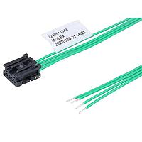 Molex 224051-1043 ການປະກອບສາຍສະແຕນລະດັບ Mini50-to-Pigtail (OTS) ສາຍ ASSY 2mm Pitch ບັນດາດຽວ 300mm ຄວາມຍາວ 4 Ckt ສີດໍາ