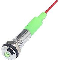 Mallory Sonalert FL1M-6SW-1-G110V ອິນດິເຄເຕີ LED ເຂັມສີຂຽວ 6MM ແມັດ 110VAC/DC