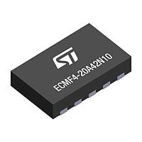 STMicroelectronics ECMF4-2450A60N10 ຕອນກັບຮູບແບບທົ່ວໄປມີການປ້ອງກັນ ESD ຕອນກັບຮູບແບບທົ່ວໄປການປ້ອງກັນ ESD ສໍາລັບອິນເຕີເຟດຄວາມໄວສູງຮຽບລໍາດັບ