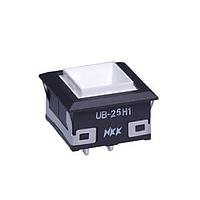 NKK Switches UB25KKG015C ປຸ່ມກົດສະແກນ LOW PROFILE PSHBTTN ILLMNTD/PC AND SLDR