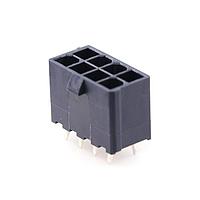 Molex 172447-0208 ຮອດເດີແລະຮູງສາຍໄຟ MiniFitJr Vert HdrNo Pegs 8Ckt GlowWire