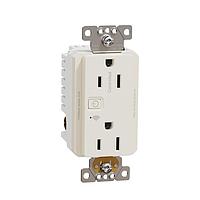 Square D SQR441U1LAW ປຸ່ມຮັບ WI-FI 15A TR RECEPTACLE ENERGY MON LA