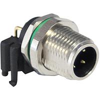 Bulgin PXMBNI12RAM04APCM12 ມຸມຂວາ M12 A-coding 4 ຂາຍຊາຍ R/A ຕິດຕັ້ງ