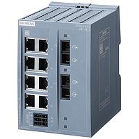 SIEMENS 6GK51082BD002AB2 ອຸປະກອນສະຫນັບສະຫນູນ Ethernet ບໍ່ມີການຈັດການ SCALANCE XB108-2 (SC)