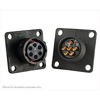 Eaton Souriau-Sunbank UTS010E6SW ອຸປະກອນຮັບສະຫນອງ ອຸປະກອນຮັບສະຫນອງປລາສຕິກຮູບສີ່ແຫ່ງມີຟແລນ, ບໍ່ມີຫົວຄຸມດ້ານຫຼັງ, ມີຂໍ້ຕິດຕໍ່ຊໍເດີຍຍີງຍິງ 6 ຕົວ, IP68/69K ໃນສະພາບທີ່ບໍ່ໄດ້ຕິດກັນ, ການລະຫັດ W