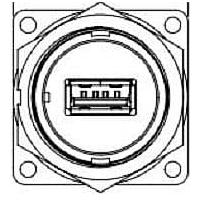 CONXALL DCP-USBAT-HD ຕົວເຊື່ອມ USB ປະເພດ A ຕິດກັບກະດານ Pnl Mnt USB A ໄປຫາຫົວເບີ PCB Thread