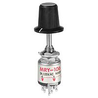 NKK Switches MRY106-CH ສະລິກສະວິດຫຼັກກວດ SP 6 POS SHAFT ACTR TURRET GRAY TIP KNOB