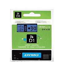 DYMO 63020717 D1 ເທບສີດໍາ/ສີຟ້າ (19mm x 7m)