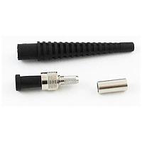 Amphenol Fiber Optics 905-150-5002 ຕູ້ສະບັບ SMA Optical Connector SMA Fiber Optic Connector, 144um, MM, Stainless Steel Body & ferrule, Knurl Nut, Dust Cap, Crimp & Black Boot