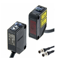 OMRON E3Z-LT81 ເຊັນເຊີ Photoelectric Laser ຂະໜາດກະທັດຮັດພ້ອມເຄື່ອງຂະຫຍາຍສຽງໃນຕົວ (Through-beam, 60000 mm, M8 pigtail 4 pin)