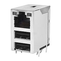 Bel Magnetic Solutions 0862-1J1T-43-F ຕູກມາເກັນທີ່ມີລະບົບສັນຍາລັງສະຫວ່າງ RJ45