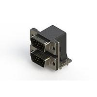 EDAC 661-009-364-031 ຕູ້ສະຫນອງ Dual Port D-Sub ມຸມຂວາ ຕູ້ສະຫນອງ Dual Port D-Sub