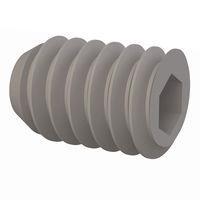 Essentra Components 012520T037 ຊຸດສະກຣູ ຊຸດສະກຣູ, ຫົວບໍ່ຊອກເກດ, ການດັບເກັບ 1/4-20, ຄວາມຍາວ 3/8