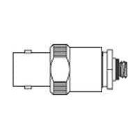 AMP Connectors - TE Connectivity 033-0102-0001 ຕົວແປ RF - ລະຫວ່າງຊຸດ ADPTR BCN RCPT STR