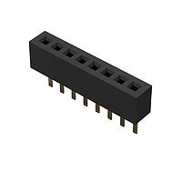 GCT (Global Connector Technology) BC065-22-A-L-D ປຸ່ມຊ່ອງ 22w, 1.0mm Pitch Socket, SIL, TH, Vert, GF, Tube