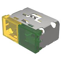 EAO 03-902.4/5 ເປີດຮາດແວຣເລນສ໌, 18 mm x 38 mm, ແສງສະຫວ່າງ, ເຫຼືອງ-ຂຽວ, ພື້ນລົງ, ເປັດພລາສຕິກ