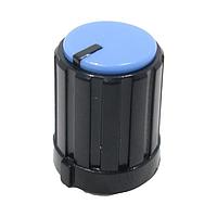 Eagle Plastic Devices 450-3023 ປຸ່ມຄວບຄຸມ & ປຸ່ມປັ່ນ ສີຟ້າ .52"D X .65"H