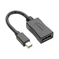 Tripp Lite P139-06N-DP4K6B ເຄື່ອງຕໍ່ສາຍ Adapter Cable 6" MDP/DP ADPTR M/F, ສີດຳ