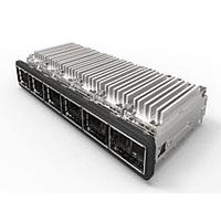 AMP Connectors - TE Connectivity 2170207-2 ການປະກອບ Heat Sink 1X6 QSFP CAGE ASSEMBLY THRU BEZEL