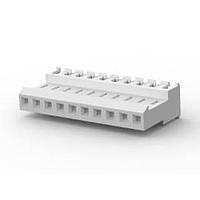 AMP Connectors - TE Connectivity 4-640602-0 ຮູງຮັບ Receptacle Housing FEED THRU WO TAB 10P L.R. ທຳມະຊາດ 24 AWG