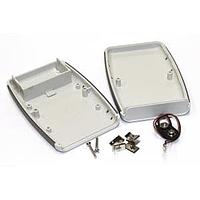 Hammond Manufacturing 1553BGYBAT ຝາປະກອບເຄື່ອງມືຖືພ້ອມແບດເຕີຣີ/ABS 4.62x3.11x0.95" ສີເຫຼືອງເທົາ
