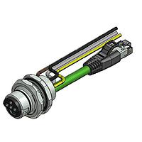 Amphenol CONEC 57-02378 ເຄື່ອງສາຍ Ethernet / ເຄື່ອງສາຍເຄືອກຂ່າຍ ENP-17-1-FSH2PST3PEDBU4-45S-RS8.33-0,5/0,5/G6/150/034