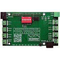 Sequent Microsystems SM-I-019 Sequent Microsystems Eight Thermocouples DAQ 8-Layer Stackable HAT ສໍາລັບ Raspberry Pi