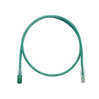 Panduit UTPKSP3MGR ສາຍສະເໜີສີສົດ Cat 6 Keyed Copper Patch Cord, Cat 6, Green UT