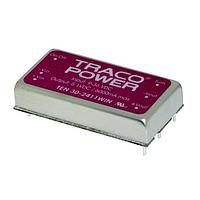 TRACO Power TEN 30-2422WIN ຕົວແປປຽນ DC/DC ປະລິມານ 15W ທີ່ແຍກອອກ, ຄວບຄຸມແລະຕິດຕັ້ງໃນກ້ອງເຫຼັ້ມເຫຼັ້ມຕົວ PCB