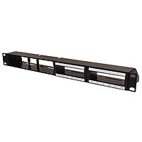 HellermannTyton RNGPP1UHD-HSHS ແຜງຄວບຄຸມຮອບຮວມ Hybrid Modular Panel ສໍາລັບການຕິດຕັ້ງສາຍສົ່ງສີທອງແລະເສັ້ນໃຍເສັ້ນ Fiber ຄວາມຫນາແບບສູງ, ພອດ Alt, 1U, ສະເຕວ, ສີດຳ, 1/ctn