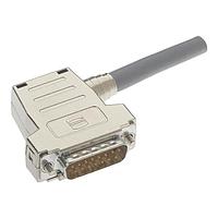 HARTING 09670150464 ຝາຫົວ D-Sub D-Sub 15ຂາຍອງພລາສຕິກທີ່ມີເຫຼັກຄົງທີ່ມີການເຂົ້າທາງດ້ານບົດແລະດ້ານຂ້າງ, ມີການລັອກສັ້ນ M3