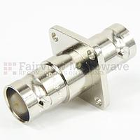 Fairview Microwave SM3413 4 Hole Flange BNC Female to BNC Female Adapter (4 Ghz)