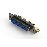 EDAC 622-M25-260-LT4 ຕົວເຊື່ອມ D-Sub - ຄວາມໜາ້ຄວາມຖືກມາດຕະຖານ EDAC ມຸມຂວາ ຕົວເຊື່ອມ D-Sub