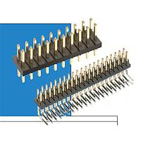 Harwin M50-055023W0445 ພິນສະຕຣິບ 4P VERT PC TAIL PIN HEADER ທອງ