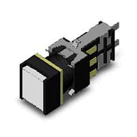 Omron Automation and Safety A165L-AWM-T1-2 ມີການປ້ອງກັນ IL PB SQ WHT 110VDC DPDT ປຸ່ມກົດ