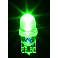 JKL Components LE-0503-03G ໄຟ LED ສີດຽວພື້ນຖານ ເຂັດ 525nm 12V ຖານຫຼັກ Wedge LED Lamp