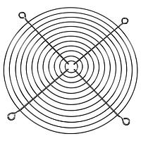 Orion Fans G200-12 ກະຕ່າງປ້ອງກັນນິ້ວພັກພັນສໍາລັບພັກພັນ 200mm, ສາຍສີສົດແຈ້ງ, ນິເຄວລໂຄຣມສົດແຈ້ງ