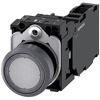SIEMENS 3SU11330AB701FA0 ປຸ່ມກົດແບບສະແດງແສງ ILLUMINATED PUSHBUTTON. CLEAR