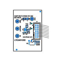Analog Devices DC1491A ADC Differential Ultra-Tiny, 16-Bit I2C ?? ADCs ມີການອ້າງອີງຄວາມແມ່ນຢ່າງສູງສຸດ 10ppm/°C