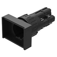 EAO 31-122.0252 ອັກຊວເອຕເຕີ Actuator, oe 16 mm, 24 mm x 18 mm, ແສງສະຫວ່າງ, ຮູບສີ່ແກ້ວ, ສີດຳ, ພລາສຕິກ, 2 NC / 2 NO, ປະຈຸບັນ, ຂໍ້ຕໍ່ບົດບາດການບວດ